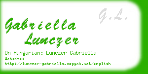 gabriella lunczer business card